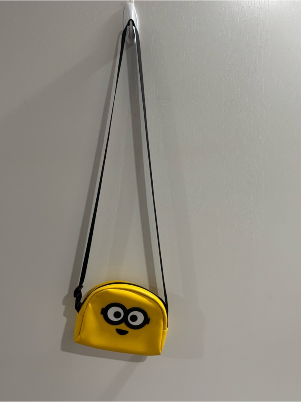 Yellow Minion Face Crossbody Bag